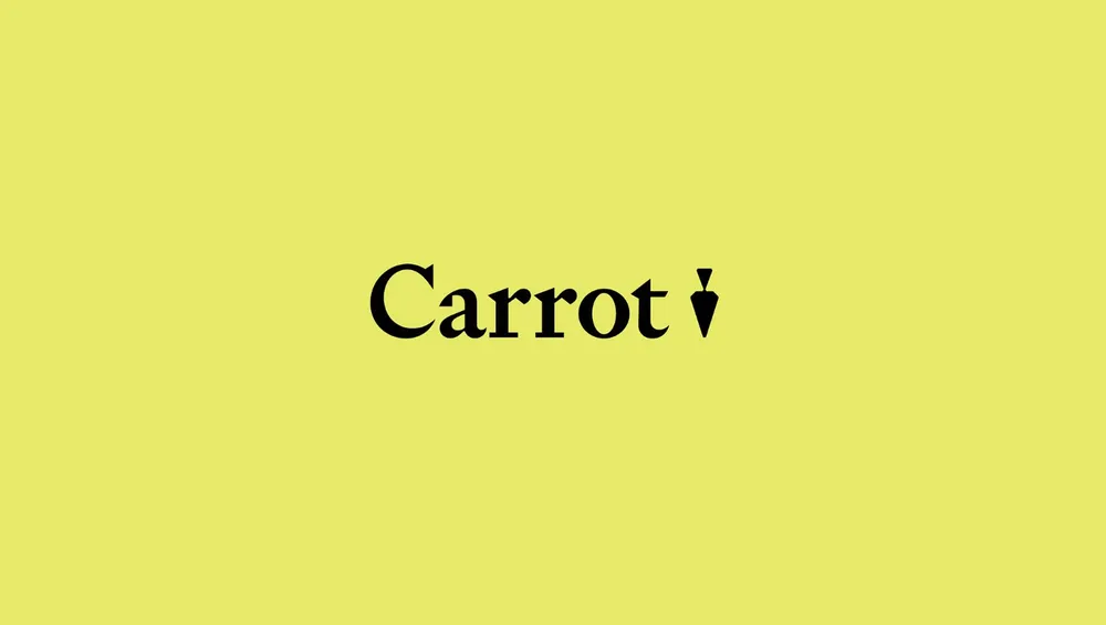 Carrot logo by Nino Mamaladze