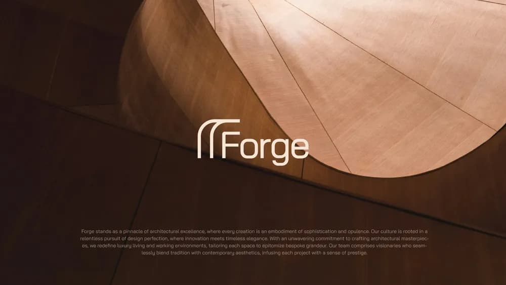 Forge logo by Blesson Varghese