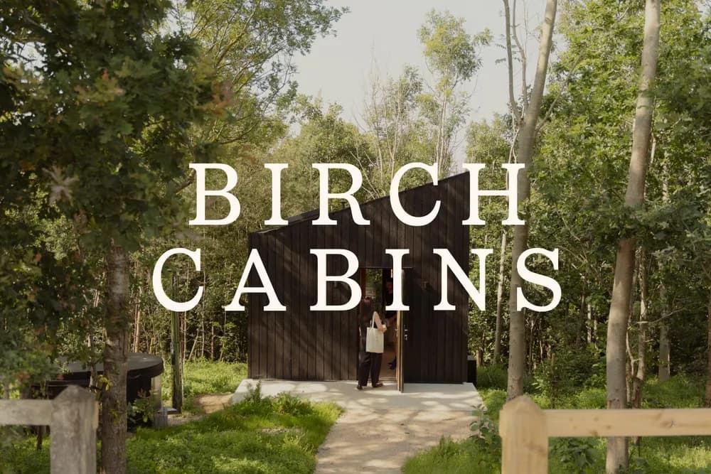 Birch Cabins logo by Crown Creative