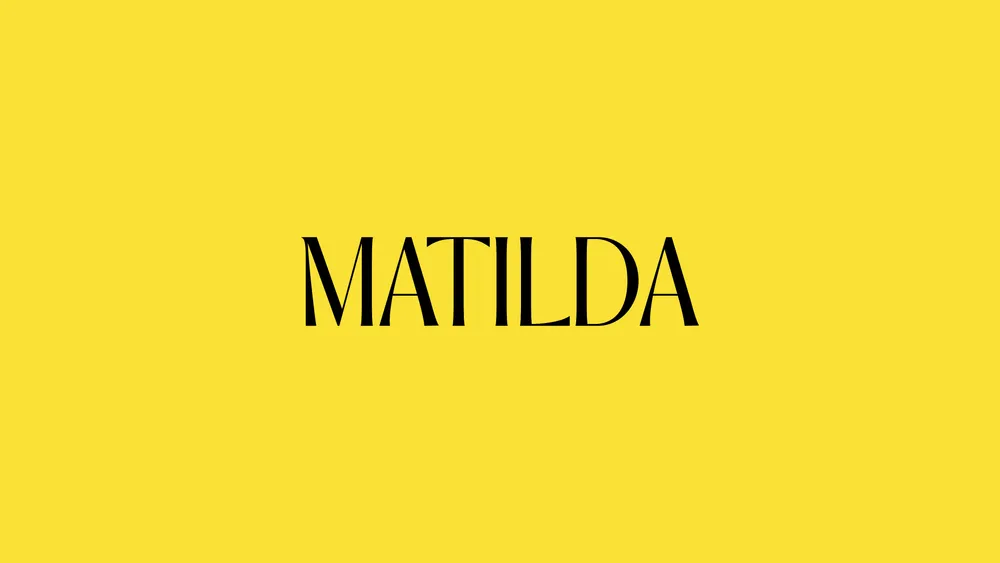 Matilda logo by Itamara Ferreira