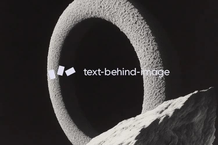 Text-behind-image logo by Solomon Sam